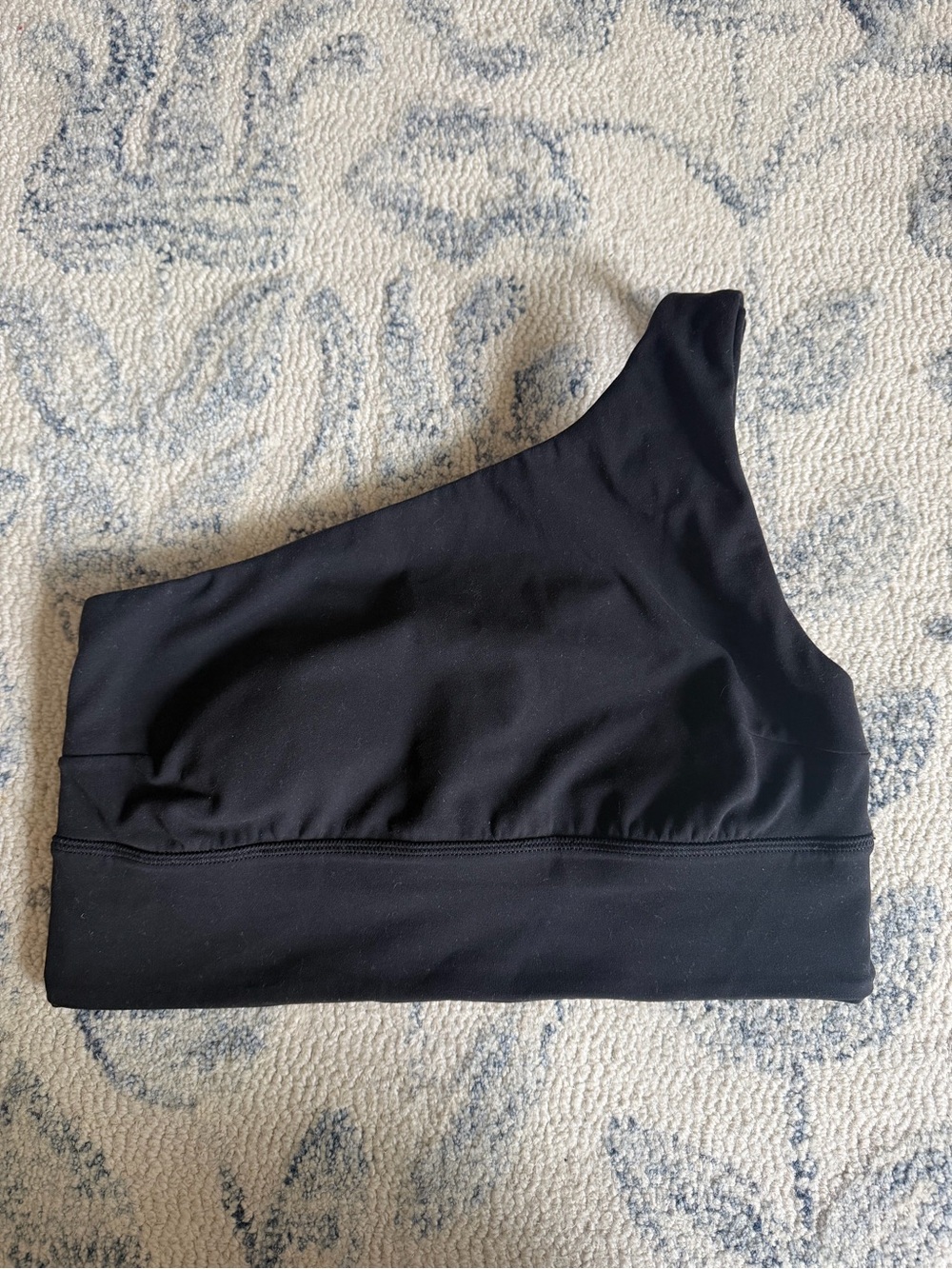 lululemon athletica One-Shoulder Sports Bra in Black